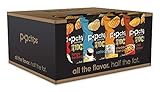 Popchips Ridges Potato Chips Variety Pack, Single Serve 0.8 Ounce Bags (Pack of 24), 3 Flavors: 8 Tangy BBQ, 8 Cheddar & Sour Cream, 8 Buffalo Ranch
