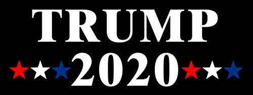 American Vinyl Trump 2020 RWB Stars Bumper Sticker (Donald GOP pro Republican)