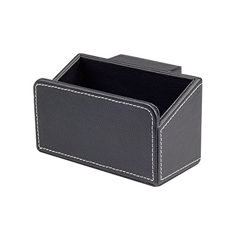 MobileVision Executive Caddy Add-On for Faux Leather Charging Station Organizers; Compartment and Cubby Space fits pens, Keys, and Other Small Stationary Items