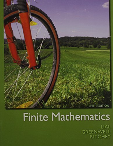Finite Mathematics, MyMathLab, Student Solutions Manual, and Graphing Calculator and Excel Spreadsheet Manual (10th Edition) by Margaret L. Lial (2012-04-26)