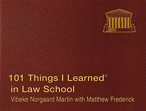 101 Things I Learned in Law School by Vibeke Norgaard Martin (2013-05-21)