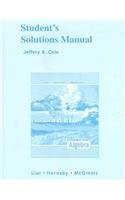Student Solutions Manual for Beginning Algebra by Margaret L. Lial (2007-05-26)