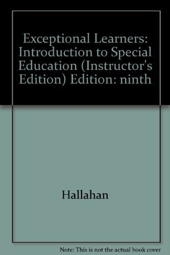 Exceptional Learners (Introduction to Special Education) by James M. Hallahan Daniel P. & Kauffman (2003-05-03)