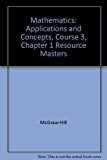 Mathematics: Applications and Concepts, Course 3, Chapter 1 Resource Masters (Algebra: Integers) by McGraw-Hill (2003-05-03)