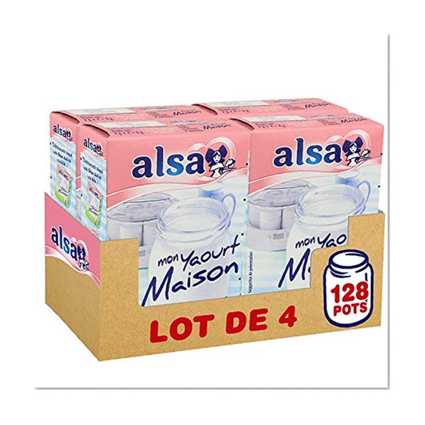 Alsa Préparation Mon Yaourt Maison 32 Pots - Lot de 4