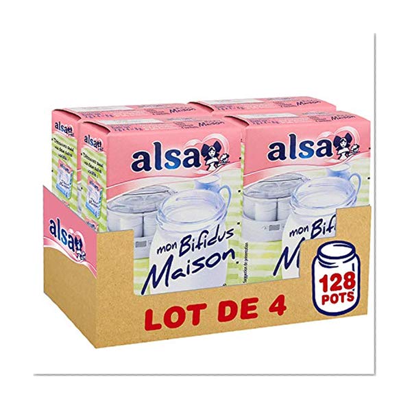 Alsa Préparation Yaourt Mon Bifidus Maison 32 Pots - Lot de 4