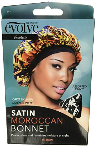 Book Cover Evolve Exotics Satin Bonnet Moroccan, Assorted Prints