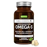 Igennus Advanced rTG Omega-3 IFOS Certified Wild Fish Oil & Vitamin D3, 1-a-Day, Fatty Acids EPA & DHA, Fast-Acting Triglyceride Form, Ultra Pure & Non-GMO, 60 Softgels