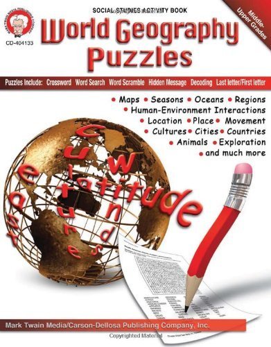 World Geography Puzzles, Grades 6 - 12 (2010-02-19)