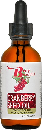 Cranberry Seed Oil - Cold Pressed by Berry Beautiful from US grown Cranberries - 100% Pure & Unrefined (2 fl oz)
