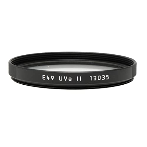 Leica E49 49mm UVa II Glass Filter, Black