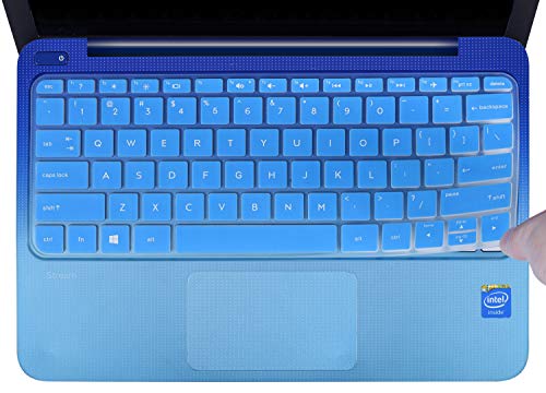 CaseBuy Keyboard Cover Compatible 2019 2018 2017 HP Stream 11 ah110nr ah012dx ah112dx / HP Stream 11 Pro G4 G2 11.6 / HP Stream 11 y010wm y010nr y020nr Soft-Touch Protective Skin, Blue
