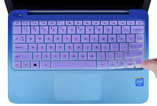 CaseBuy Keyboard Cover Compatible 2019 2018 2017 HP Stream 11 ah110nr ah012dx ah112dx / HP Stream 11 Pro G4 G2 11.6 / HP Stream 11 y010wm y010nr y020nr Soft-Touch Protective Skin, Purple