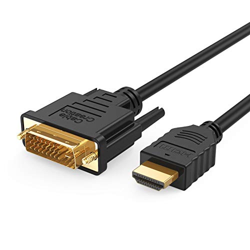 Book Cover DVI to HDMI Cable, CableCreation 5ft HDMI to DVI Bi Directional Adapter, HDMI Male to DVI-D 24+1 Male, Support 1080P HD for Raspberry Pi, Roku, Xbox One, PS5, Graphics Card, Blue-ray, Nintendo Switch