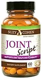 Suzy Cohen Joint Script Joint Support Supplement with Hyaluronic Acid, C3 Curcumin Turmeric Extract, MSM, Collagen Peptides, Ginger, and Boswellia for Maximum Flexibility, Tendon and Cartilage Health
