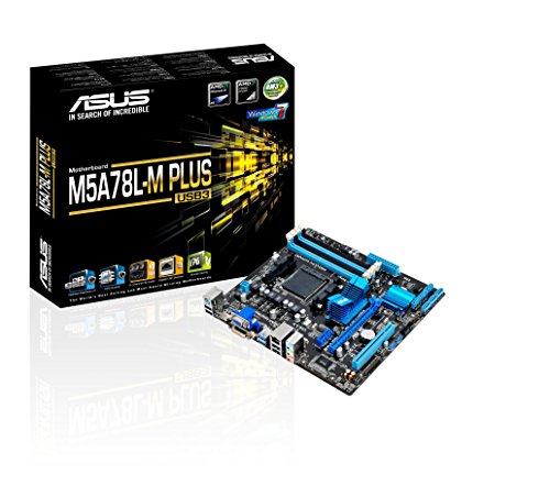 ASUS M5A78L-M Plus/USB3 DDR3 HDMI DVI USB 3.0 760G AM3+ based Motherboard,Black