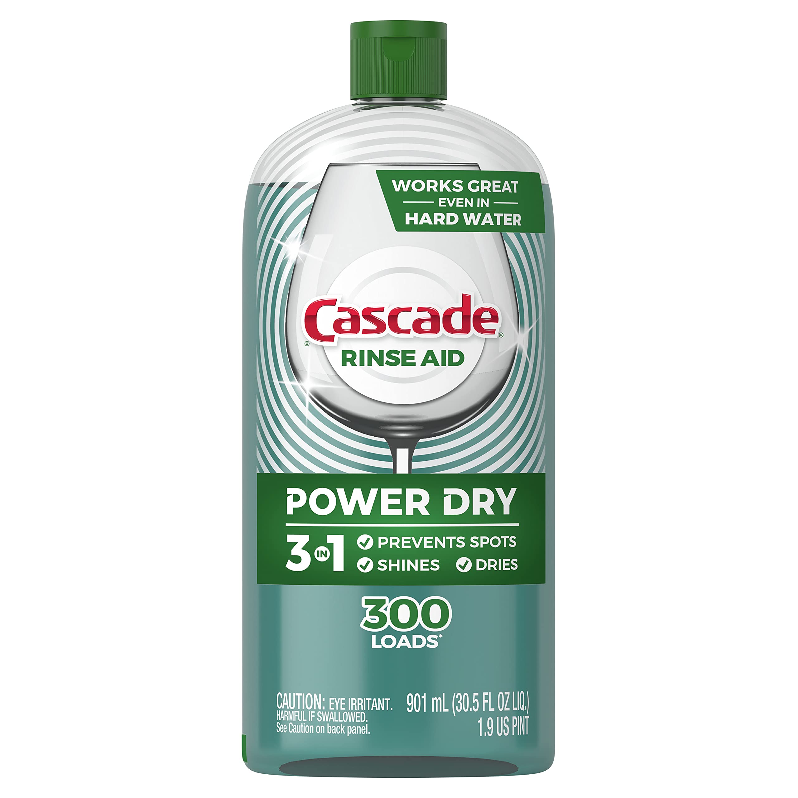 Book Cover Cascade Rinse Aid Platinum, Dishwasher Rinse Agent, Regular Scent, 30.5 Fl Oz (Pack of 1)