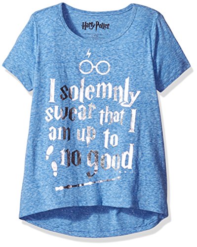 Book Cover Harry Potter Big Girls' Fashion T-Shirt Shirt, Royal Twinkle, X-Large