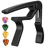 Capo,Guitar Capo for Acoustic Electric Guitar (Black Cpao)