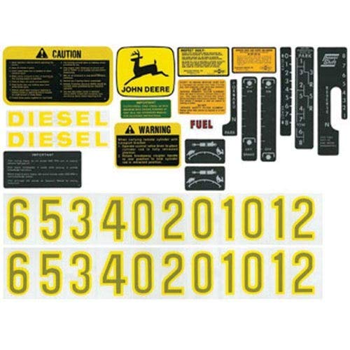 Book Cover All States Ag Parts Parts A.S.A.P. Decal Set Syncro-Range and Powershift Models Vinyl Compatible with John Deere 4520 4010 4000 3020 4320 4620 6030 5010 4020 2520 2510 3010 5020 AR34177