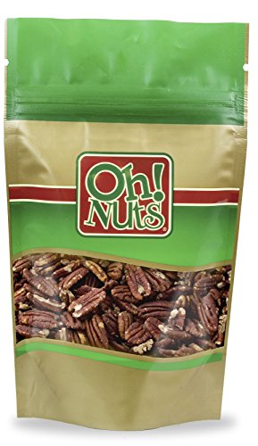 Book Cover Pecans Dry Roasted Salted, Pecans NO OIL Roasted and Salted - Oh! Nuts (2 LB Pecans Dry Roasted & Salted)