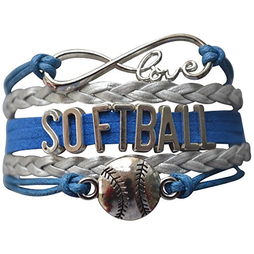 Infinity Collection Softball Bracelet- Softball Jewelry - (12 Styles) Perfect Softball Player, Team and Coaches Gifts
