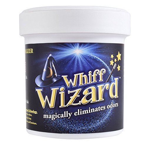 Whiff Wizard Natural Air Purifying Charcoal Odor Absorber Eliminator Neutralizing Gel - Powerful Infused Gel Magically Removes Pet Odors, Cigarette Smoke Odor