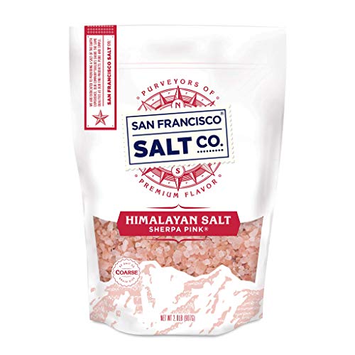 Book Cover Sherpa Pink Himalayan Salt - 2 lb. Bag Coarse Grain - for Grinders and Salt Mills