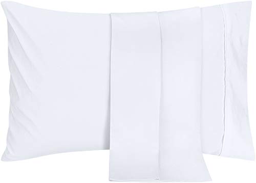 Book Cover Utopia Bedding King Pillowcases - 2 Pack - Envelope Closure - Soft Brushed Microfiber Fabric - Shrinkage and Fade Resistant Pillow Covers 20 X 40 Inches (King, White)