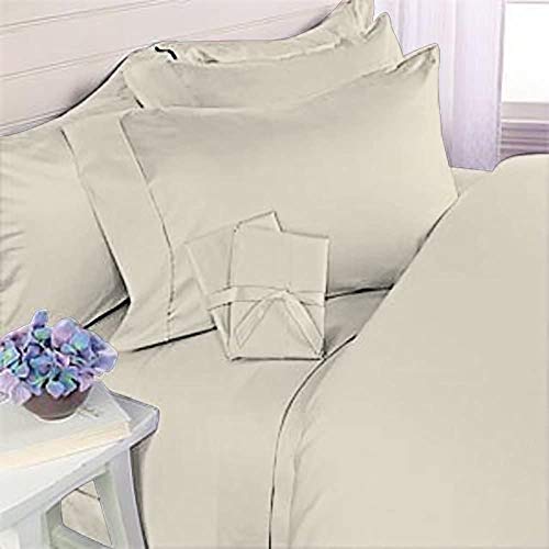 Book Cover HC COLLECTION Hotel Luxury Comfort Bed Sheets Set, 1800 Series Bedding Set, Deep Pockets, Wrinkle & Fade Resistant, Hypoallergenic Sheet & Pillow Case Set(Queen, Brown)