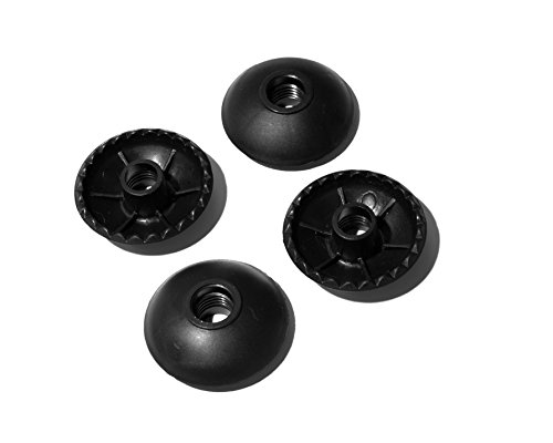 Hiker Hunger Extra Durable Rubber Accessories & Replacements for Trekking Poles (4 Mud Baskets)