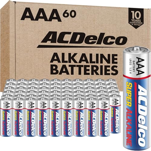ACDelco AA Super Alkaline Batteries, 60-Count