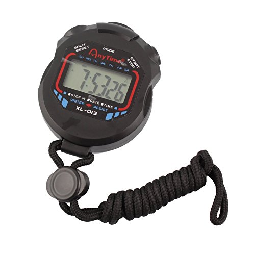 Onwon Waterproof Multi-function Electronic Sports Stopwatch Timer Water Resistant,Large Display with Date Time and Alarm Function,Ideal for Sports Coaches Fitness Coaches and Referees