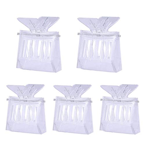 UEETEK Bee Queen Clip Plastic Clip Queen Bee Cage Catcher - Pack of 5Pcs