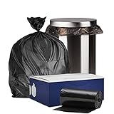 Plasticplace 12-16 Gallon Trash Count │ 0.8 Mil │ Black Garbage Can Liners │ 24" x 32" (500 Case), 24x32 Inch (Pack of 500)