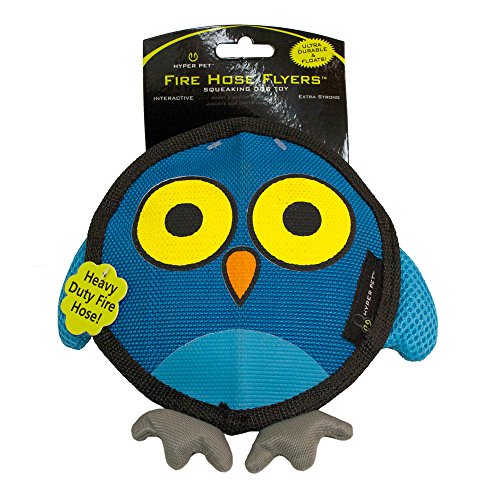 Hyper Pet Firehose Flyers Owl Durable Squeaky Dog Toy