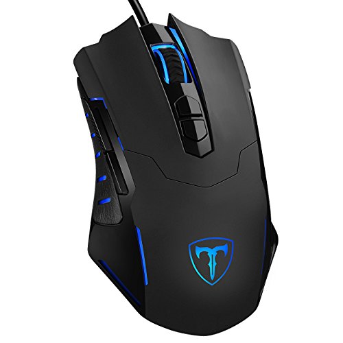 Book Cover PICTEK Gaming Mouse Wired [7200 DPI] [Programmable] [Breathing Light] Ergonomic Game USB Computer Mice RGB Gamer Desktop Laptop PC Gaming Mouse, 7 Buttons for Windows 7/8/10/XP Vista Linux, Black