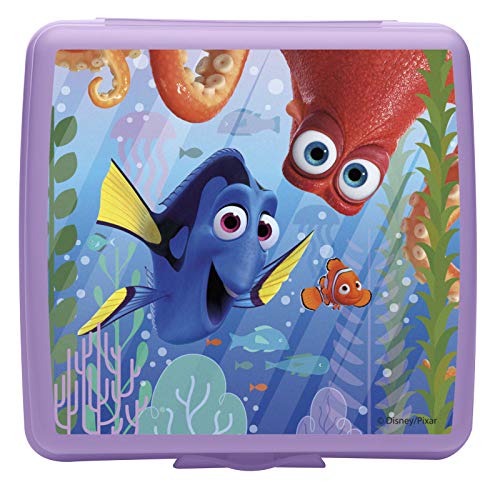 Book Cover Zak Designs Finding Dory Reusable Sandwich Container, Purple