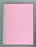Pretty Seashell-Pink 5"x7" Sparkle Glitter Sticker Collecting Album, Re-usable Pages Won't Harm Stickers, Made in USA