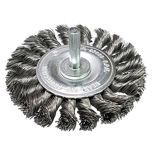 Zenith Industries ZN306030 Twist Knot Wire Wheel, 3" x .014" x 1/4"