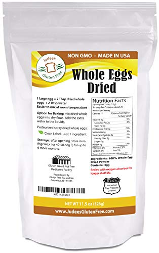 Book Cover Judee's Whole Egg Powder (11 oz)(Non-GMO, Pasteurized, Made in USA, 1 Ingredient no additives, Produced from the Freshest of Eggs)