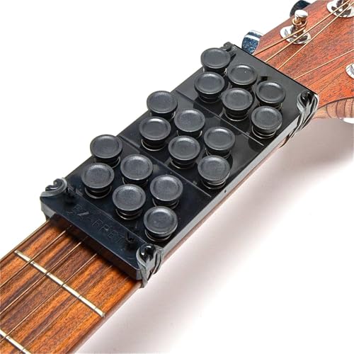 Ez-Fret Guitar Attachment, Eliminates Finger Pain, 110 Chords Available, Fits MOST Full Sized Acoustic Guitar, L/H OK, Not A Beginner Tool, For People Whose Fingers Hurt From Guitar Strings