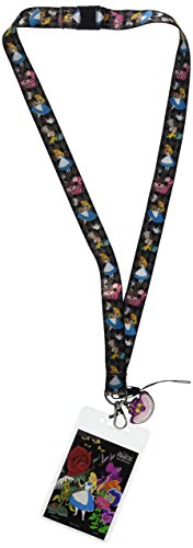 Disney Alice in Wonderland Lanyard with Soft Dangle & Card Holder