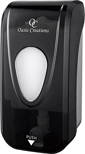 Book Cover Soap Dispenser by Oasis Creations -Soap/Lotion-Wall Mount- 1000ml/33oz. Commercial Or Residential -Black Smoke