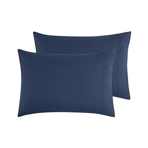 Book Cover Empyrean Bedding Pillow Case – King Size Pillow Cases 2, Soft Microfiber King Pillow Cases 2, Ultra Cooling, Stain, Fade Resistant King Pillowcases, Envelope Enclosure King Pillow Case Navy Blue
