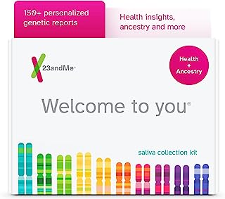 23andMe DNA Test - Health + Ancestry Personal Genetic Service - includes reports on Health, Wellness, Ancestry & More