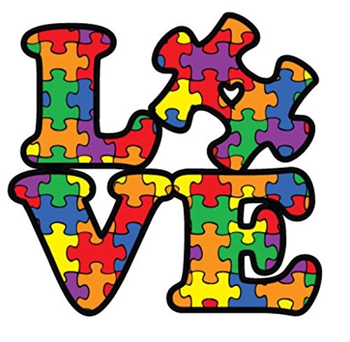 NI284 Autism Awareness Puzzle Piece Car Decal Sticker | Premium Quality Vinyl Sticker | 5-Inches X 5-Inches