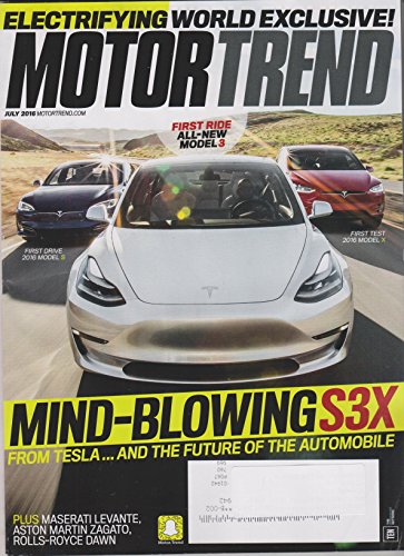 Motor Trend July 2016 Mind-Blowing S3X From Tesla