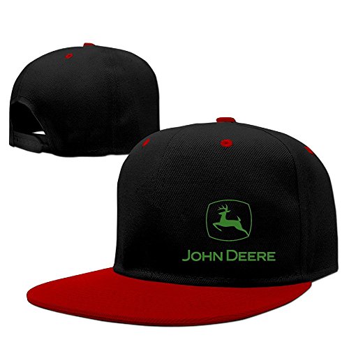 Custom Unisex-Adult Green Deer Snapback Hit Hip Hop Baseball Cap Visor Cap Red