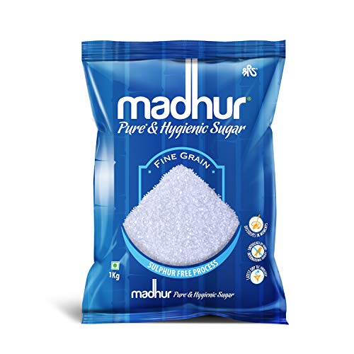 Madhur Pure and Hygienic Sugar, 1kg Bag